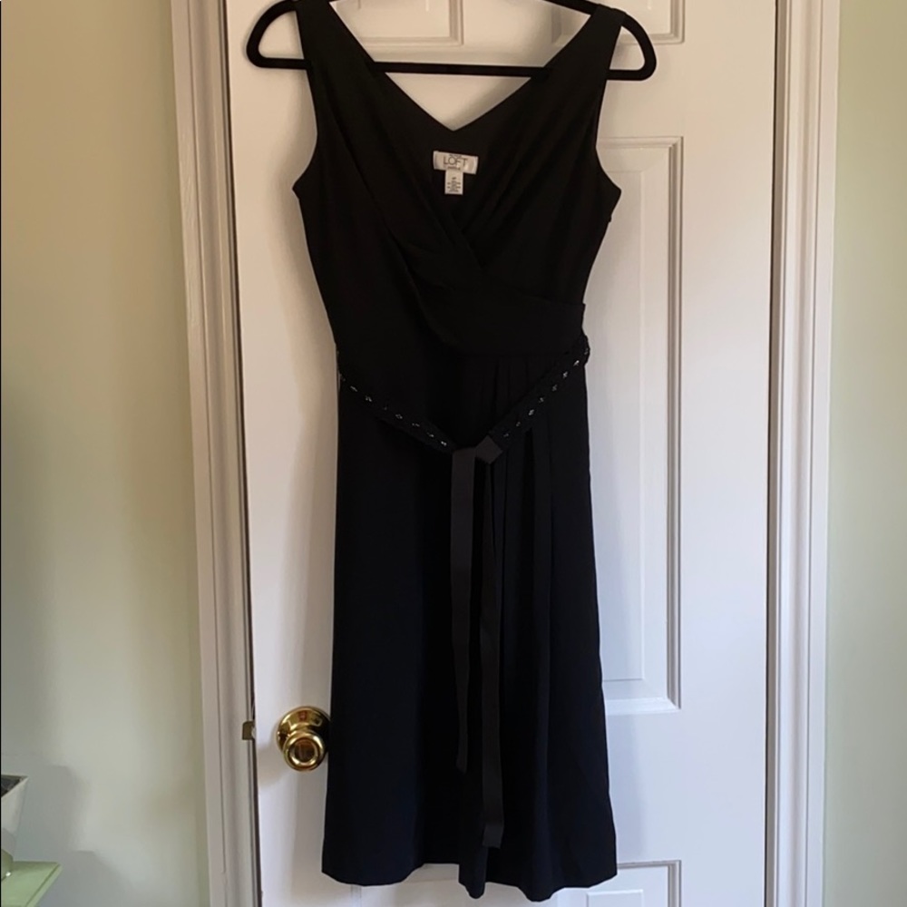 Ann Taylor Loft Party Dress, Black, 4P